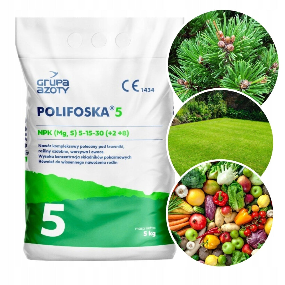 Polyphosphate 5 Multicomponent fertilizer Potassium Phosphorus Grupa Azoty granules 5 kg