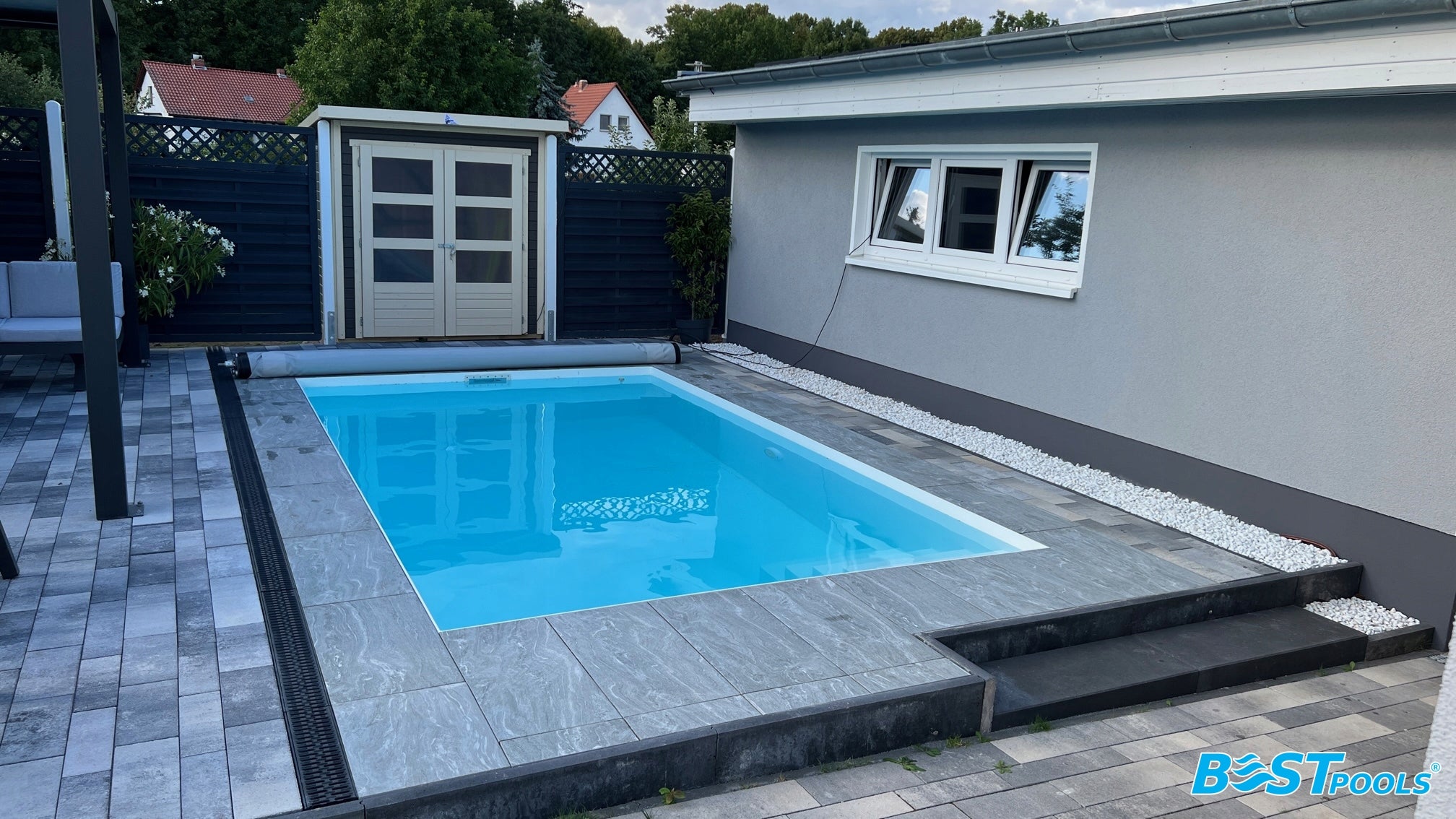 Polypropylene swimming pool FLORES 4.0x2.5x1.5m BESTPOOLS Height 150 cm