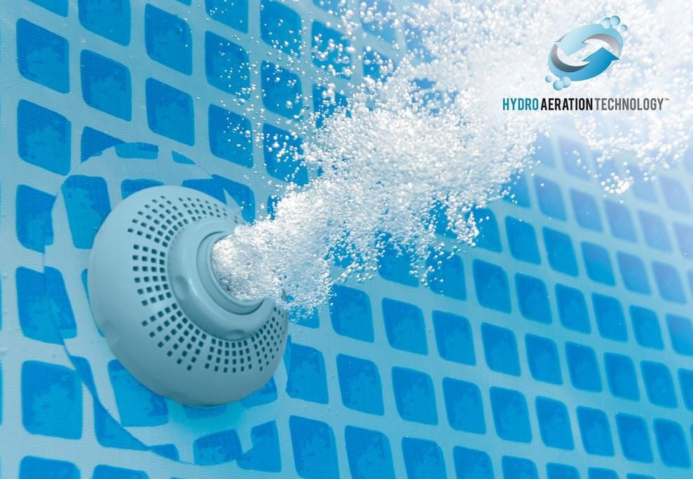 Poolsandfilter mit Pumpe Intex Krystal Clear QX2600, mit Salzwassersystem 