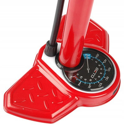Fahrradpumpe Beto Stahl CMP-137SG5, rot 