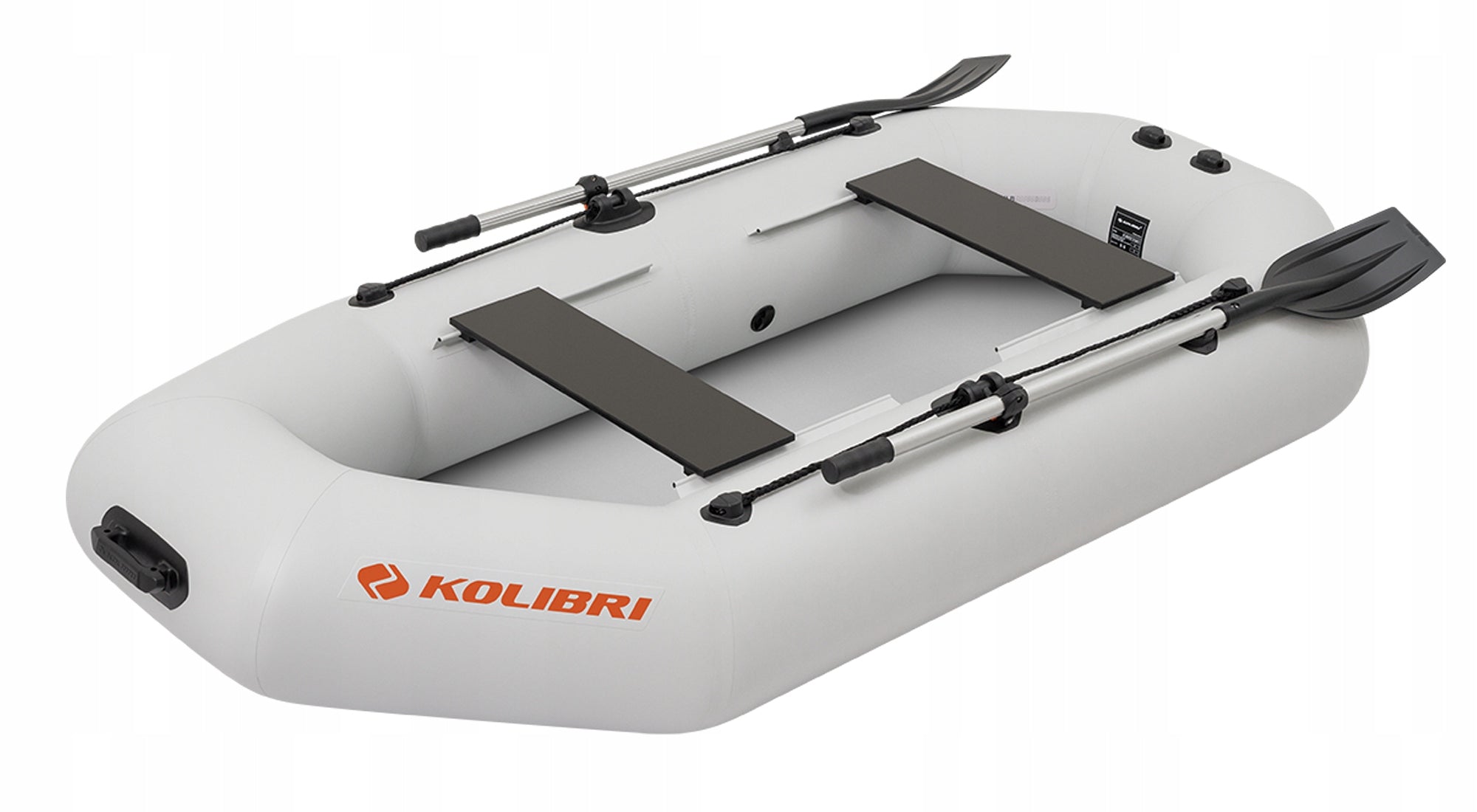 Pontoon Kolibri K-260TL PP with full floor transom fender bar light grey Brand Kolibri