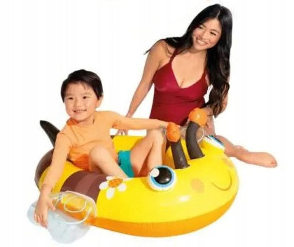 Pontoon Mattress Inflatable BEE Water Swimming Toys Children 59380 Color yellow