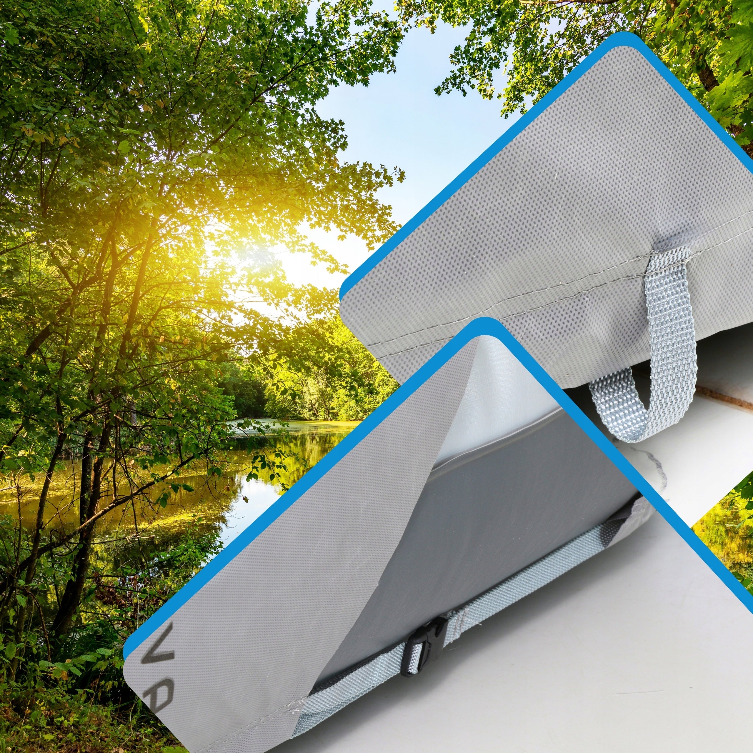 Pontoon cover 390-420cm UV waterproof tarpaulin 110g Brand Nava Group