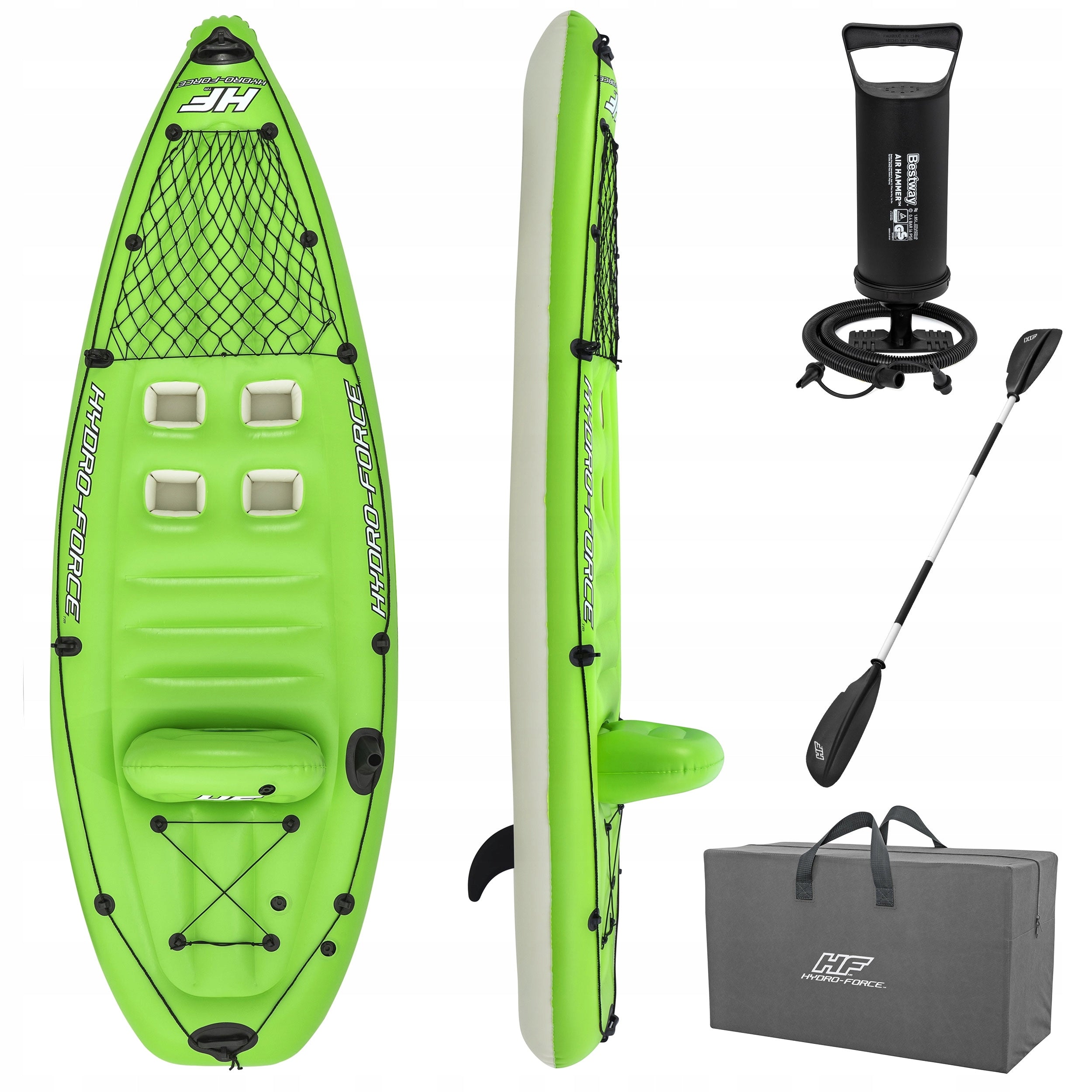 Pontoon inflatable kayak for swimming paddle pump 285cm Bestway