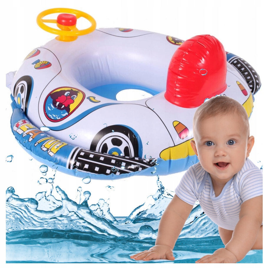 Pontoon with Steering Wheel For Baby Swimming Wheel 58x58cm Horn Manufacturer code SEA-700-D138X