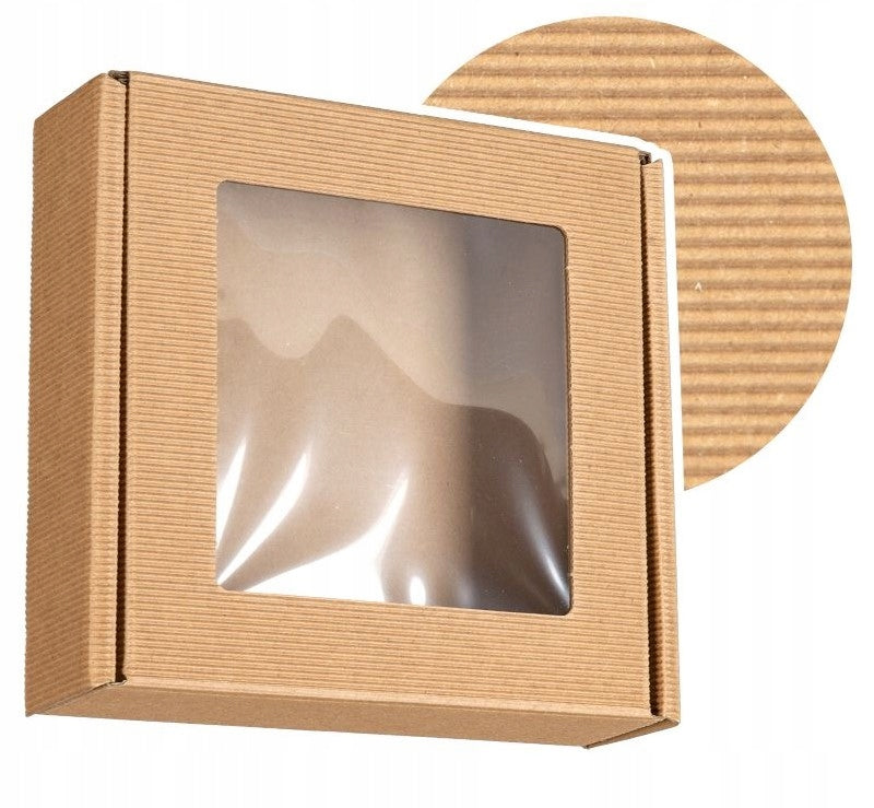 Poodle with Window 20x20x5 Gift Box Fluted Prazkowan