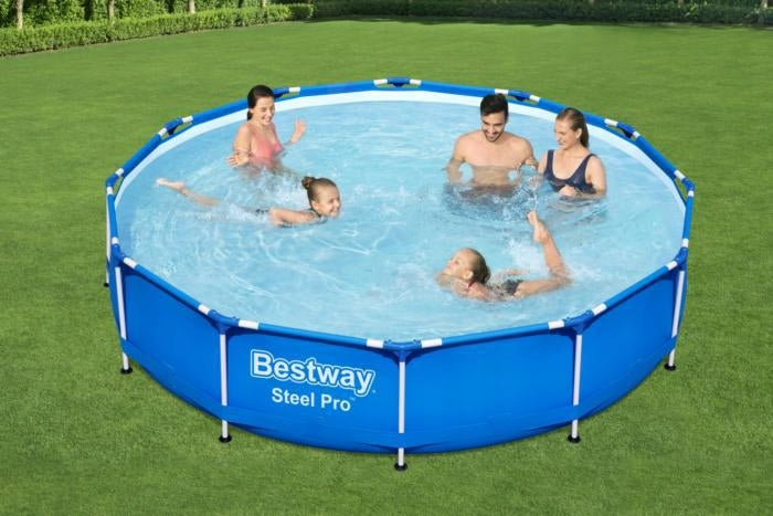 Pool Bestway 366x76 366 x 76 Steel Pro 56679 + Accessories Round Series Steel Pro