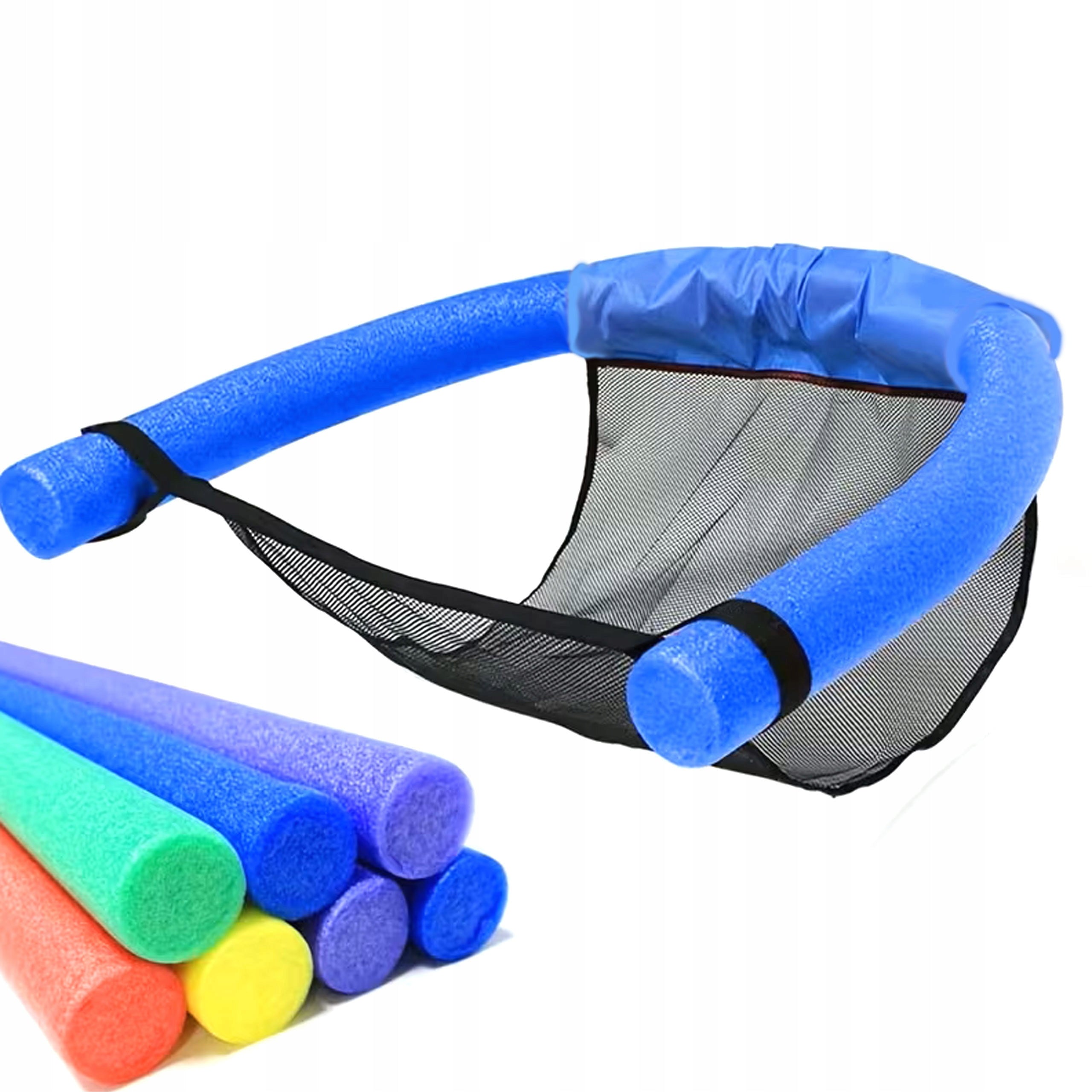 Pool Lounger, Water Hammock with Pasta Insert Holders - Blue