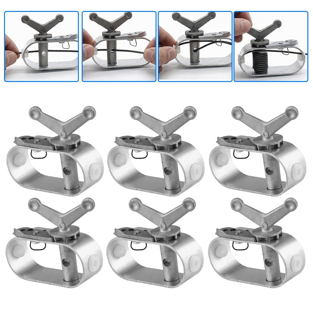 Pool Rope Tensioner 6x Aluminum Rope Tensioner For Cover And Tarpaulin