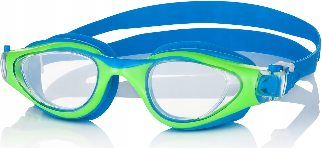 Pool Set: SWIMMING GLASSES SILICONE SWIMMING CAP FOR KIDS Color blue