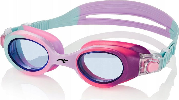 Pool Set: SWIMMING GLASSES SILICONE SWIMMING CAP FOR KIDS Manufacturer code Zestaw Junior SET Multicolor+Pegaz II