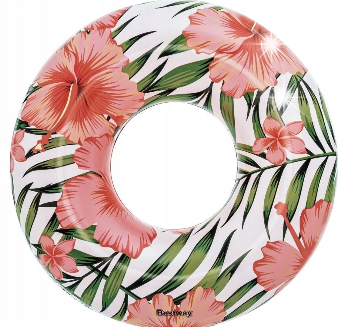 Pool wheel 119cm blue FLOWERS Bestway 36237