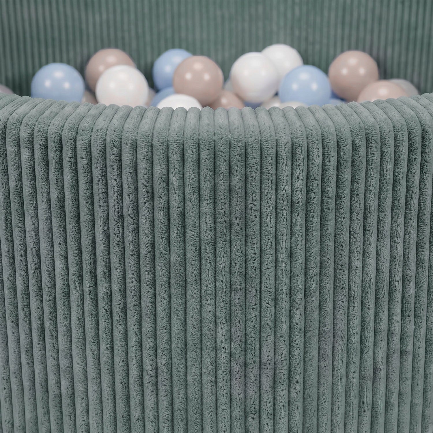 Pool with balls 90x30 cm CORDUROY 200 balls for nursery child's room Kid's age 12＋ months
