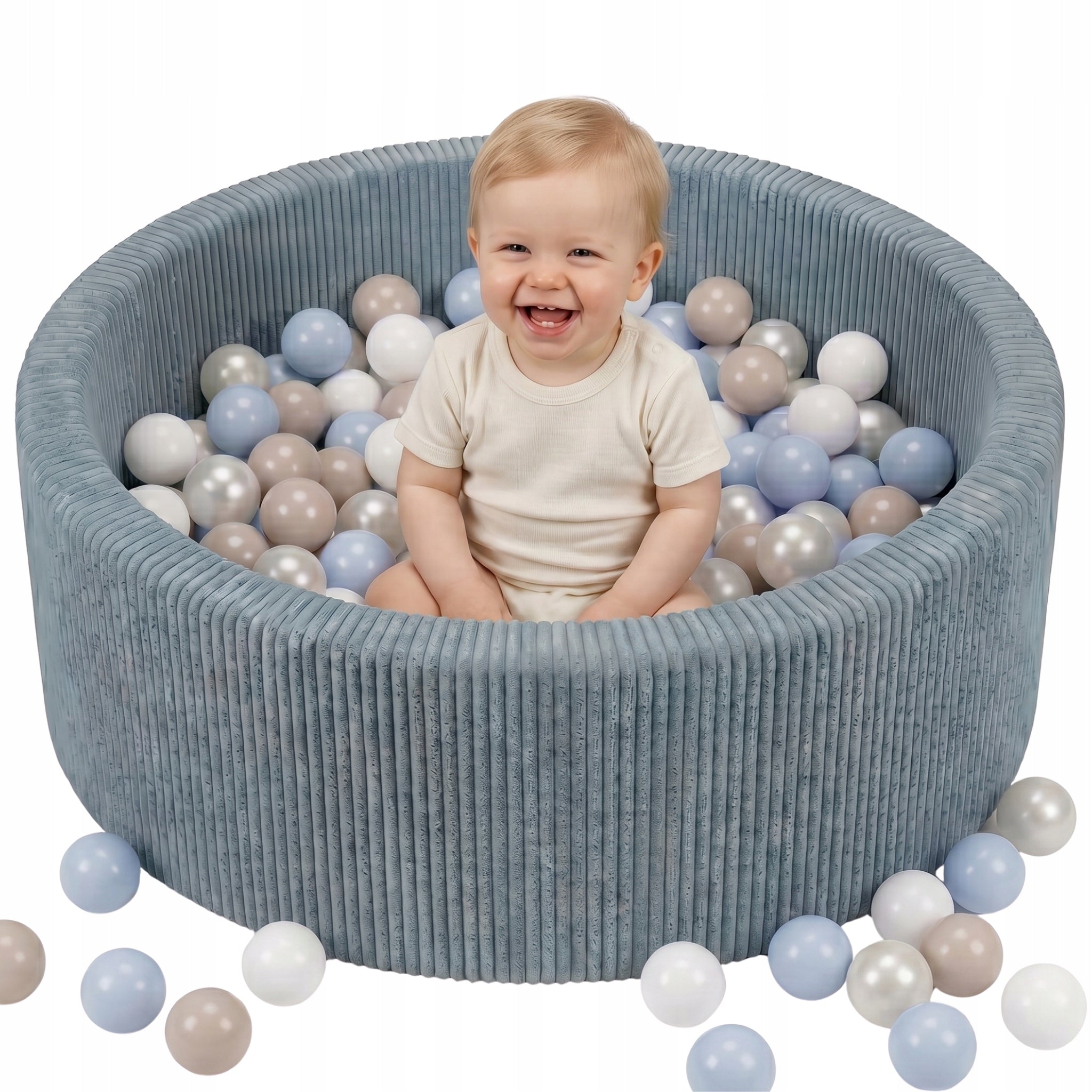 Pool with balls 90x30 cm CORDUROY 200 balls for nursery child's room