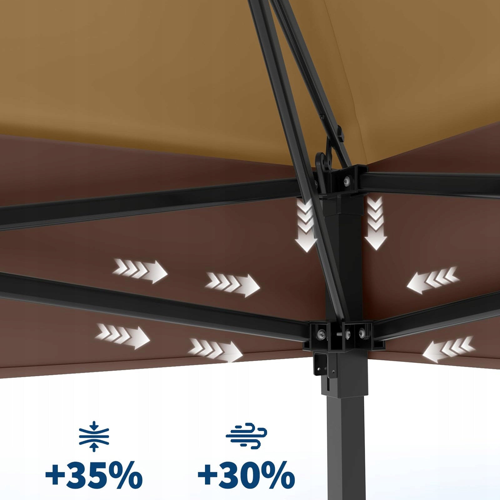 Pop Up Gazebo Canopy Tent One-Push Setup with 4 SandBags 3m*3m Width 3 m