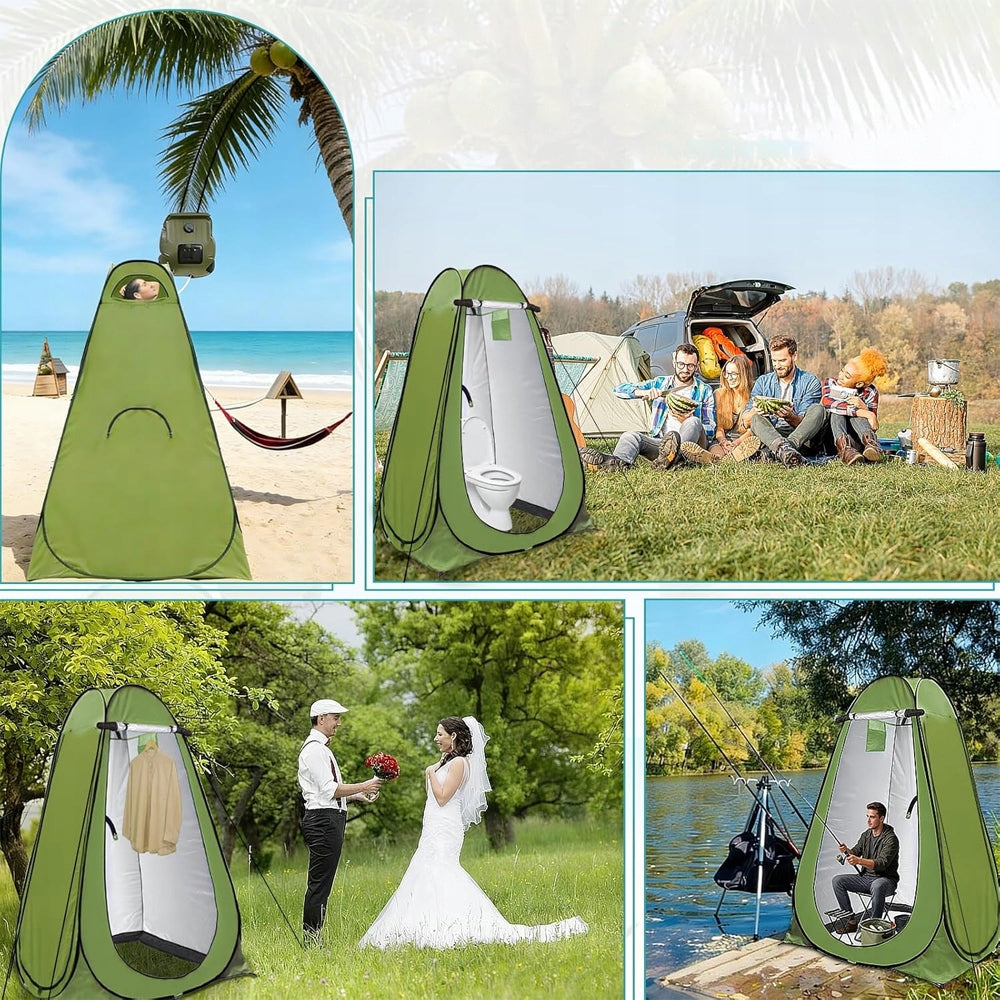 Pop-Up Shower Tent Folding 4 Walls Stable For Wind Shower Packaging status original
