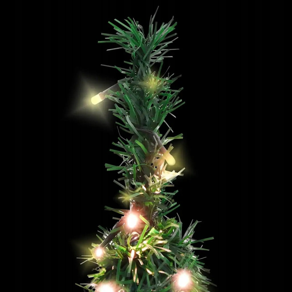 Pop-up Artificial Christmas Tree, 50 LED, Green, 120 Height up to 100 cm