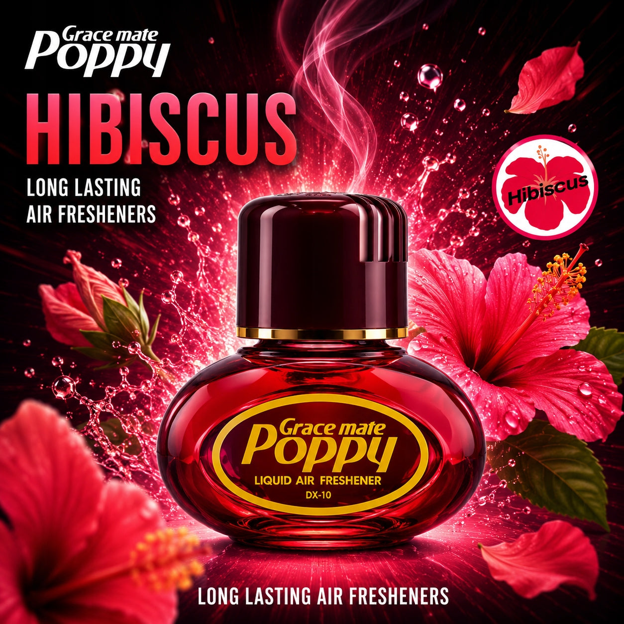 Poppy 150ml Hibiscus Original Car Fragrance