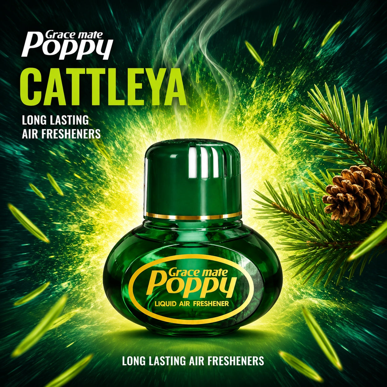 Poppy 150ml Pine Original Car Fragrance