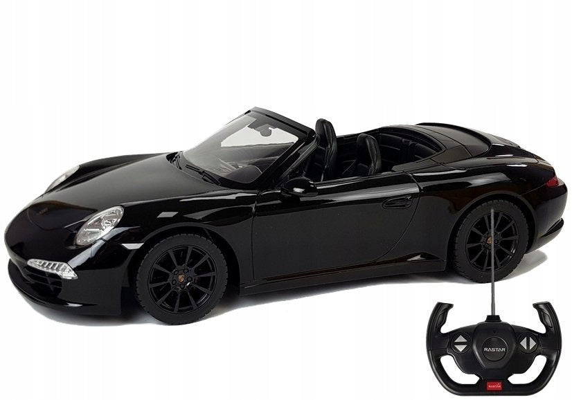Porsche 911 Carrera S Rastar 1:12 Remote Controlled Car, Black 6004 Lean Brand Rastar