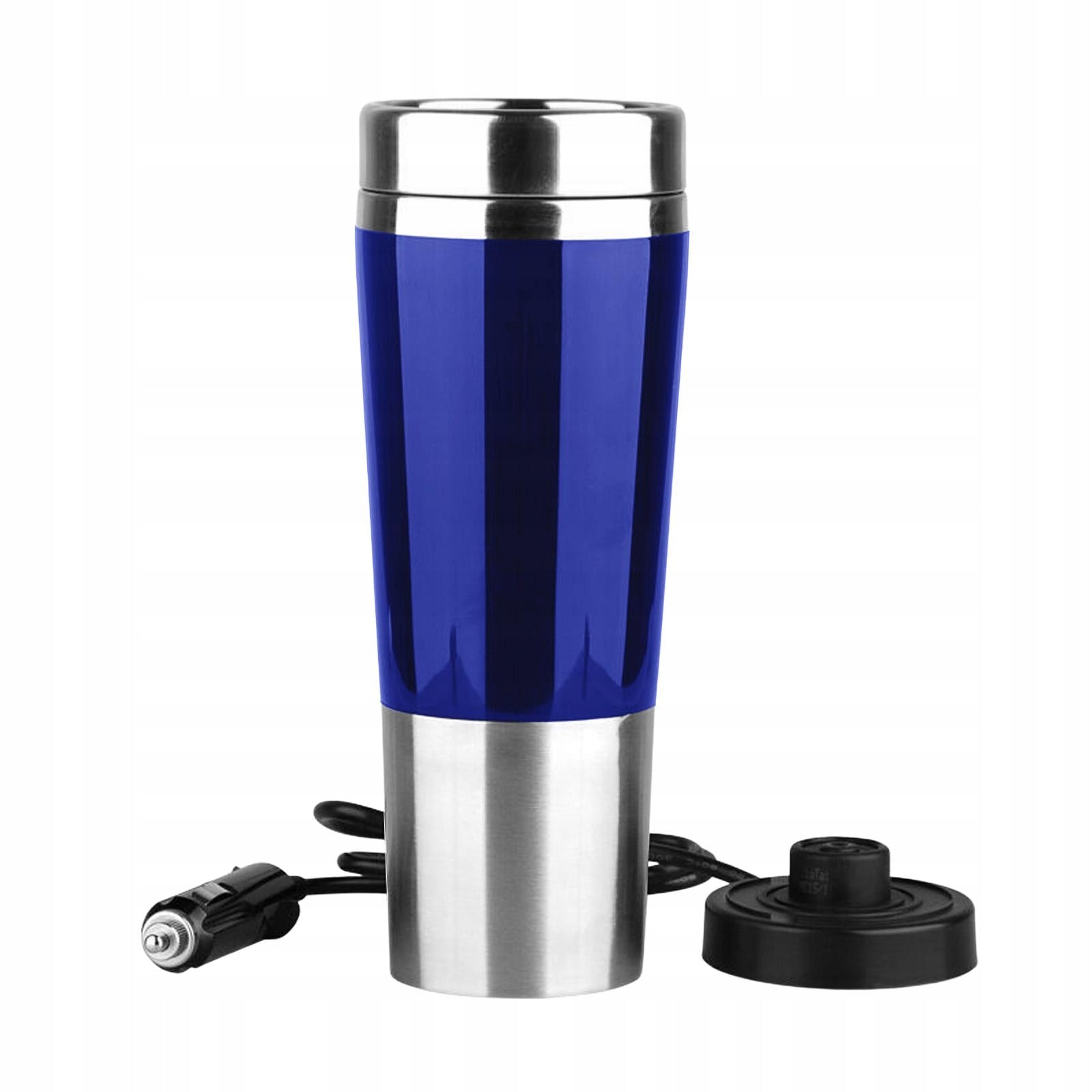 Portable 12V Car Kettle Boiler Stainless Steel 450ml Heated Water Blue Kind steam juicer