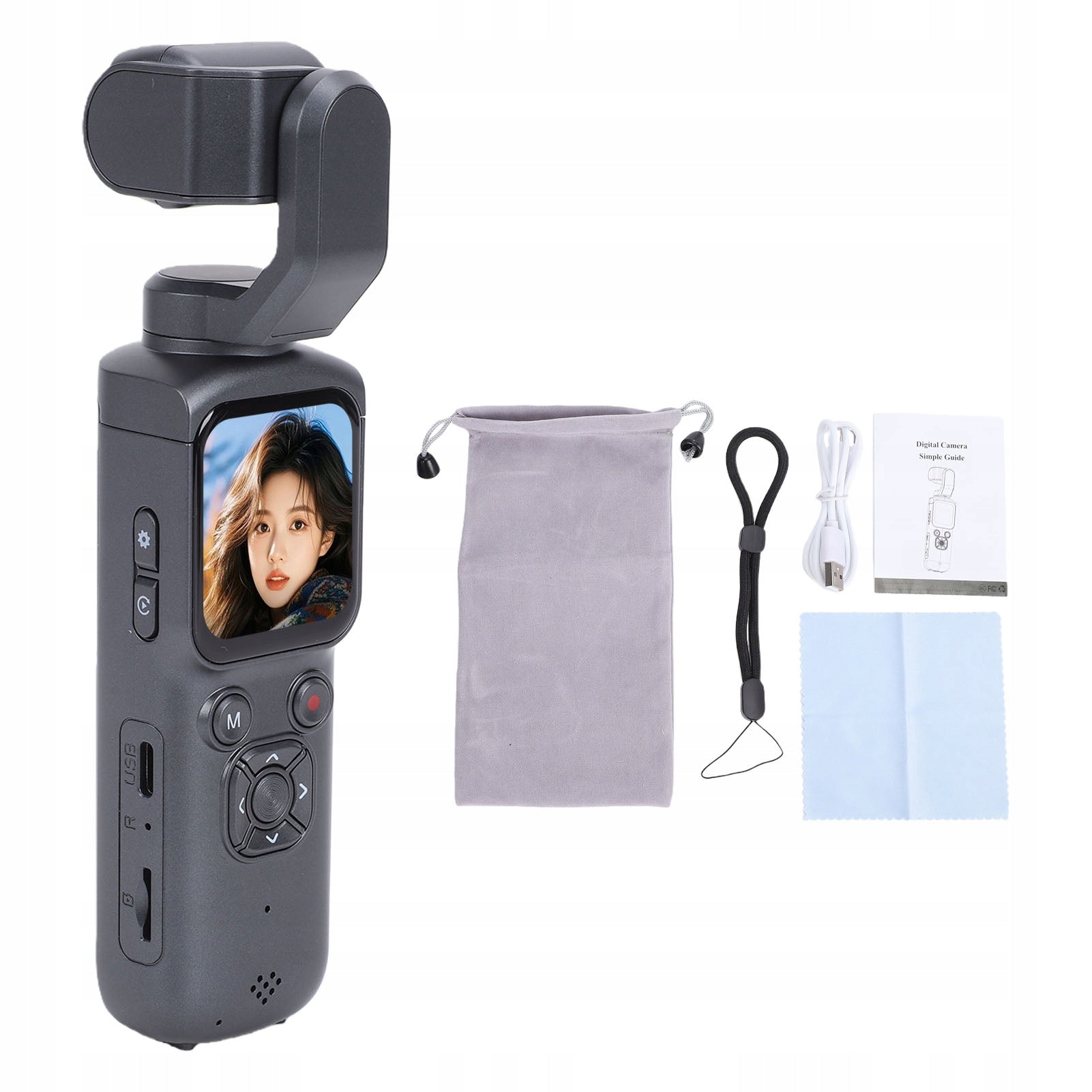 Portable 4K 64MP WiFi Video Camera Handheld ZE Vlogging Camera