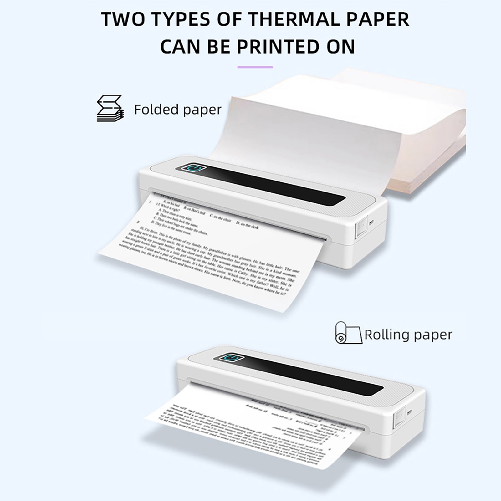 Portable A4 Printer Thermal Paper Printing For Mobile Printer Printing technology other