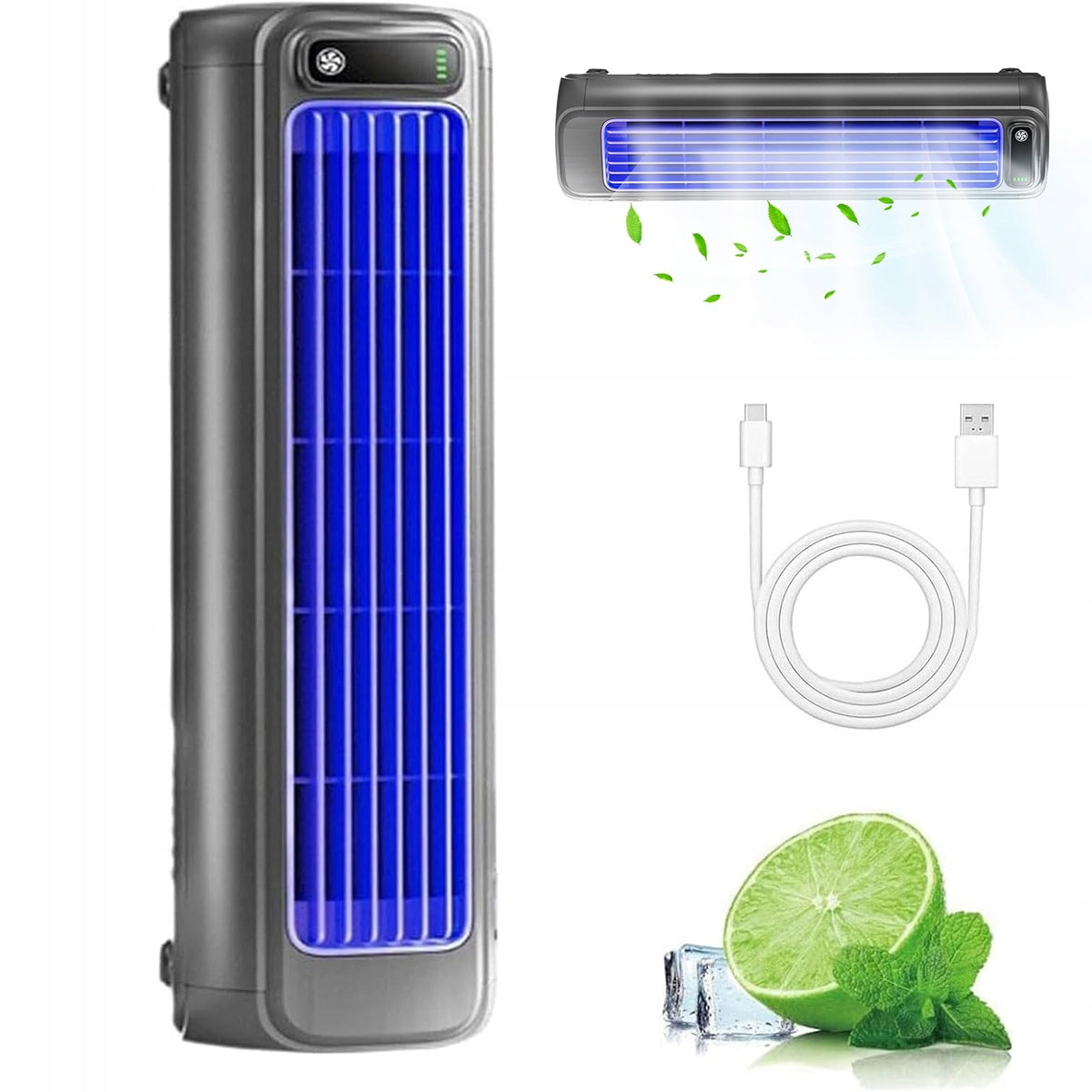 Portable AIR CONDITIONER, Vertical FAN, Black, Column, Windmill