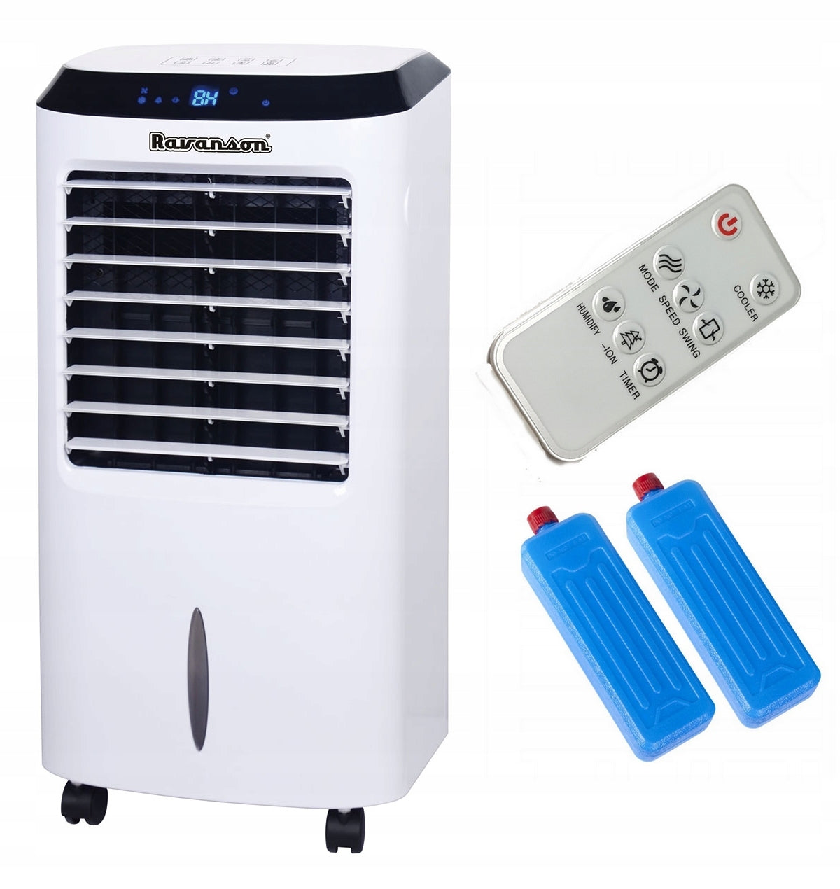Portable Air Conditioner 4in1 Ravanson KR-8000 White Remote Control 125m³/h KR8000 +Pilot Dominant color white