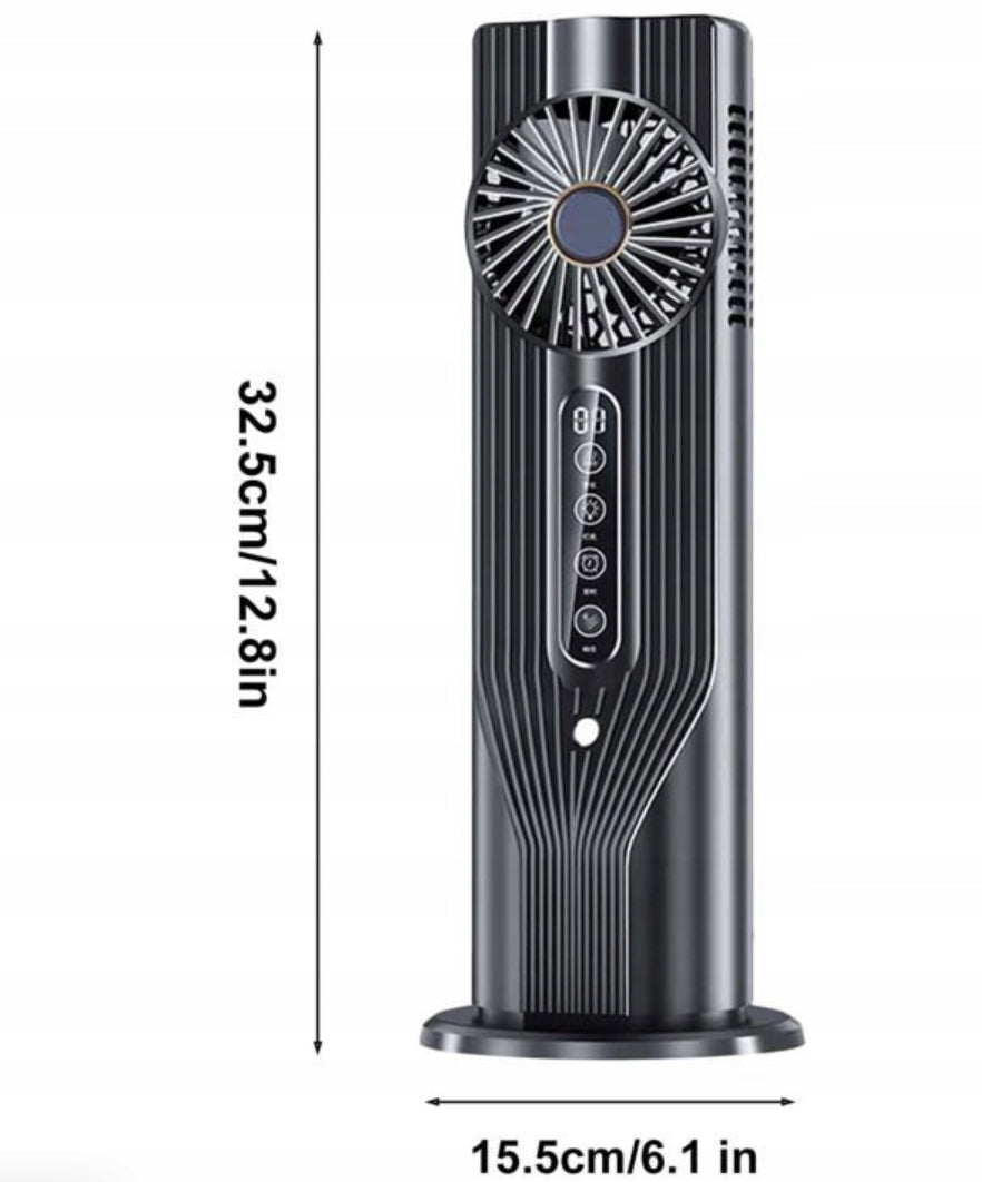 Portable Air Conditioner, 6 Speeds Personal Cooling Fan 3 in 1 Air Cooler Power 10 W