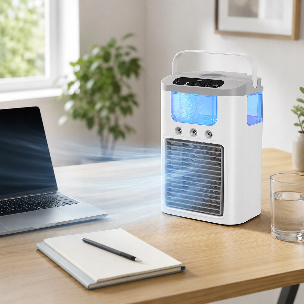Portable Air Conditioner,600 ml,Rechargeable ,3 Speeds, 60°Oscillation Manufacturer code 4038727613186