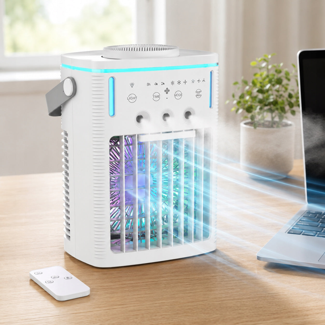 Portable Air Conditioner, Air Cooler, 1000 mL, 3-Speed , Remote Control Manufacturer code 4038727613568