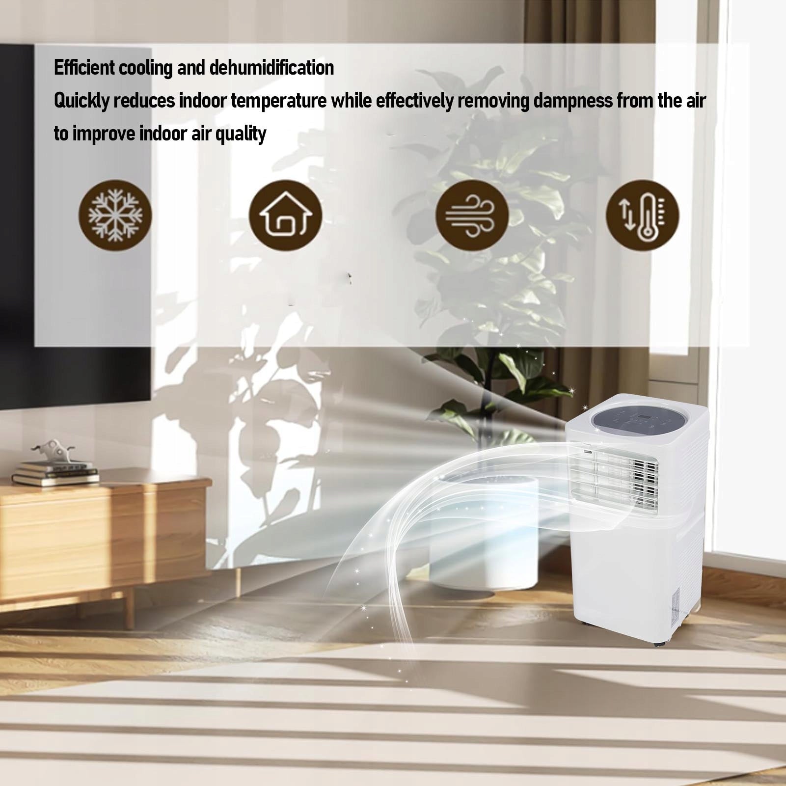 Portable Air Conditioner Efficient Cooling Improve Air Quality in 6U Manufacturer code AG251021241140