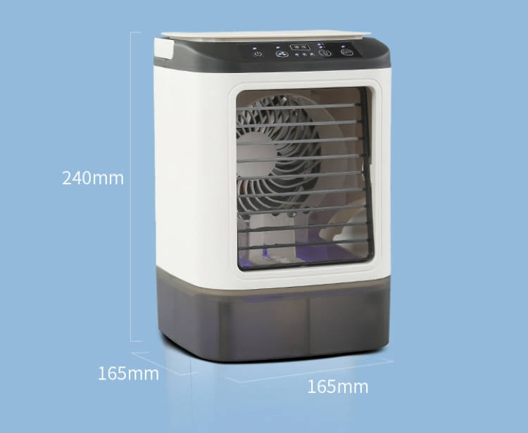 Portable Air Conditioner Fan,900ml 3-Speed, with Mist Function and Ice Tray Power 12 W