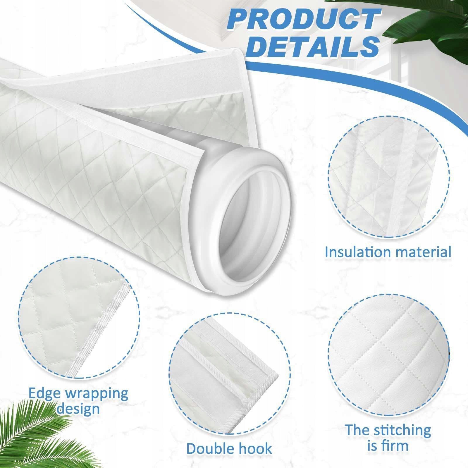 Portable Air Conditioner Hose Cover Sun Protection AC Hose Insulation White Notified body number 9999