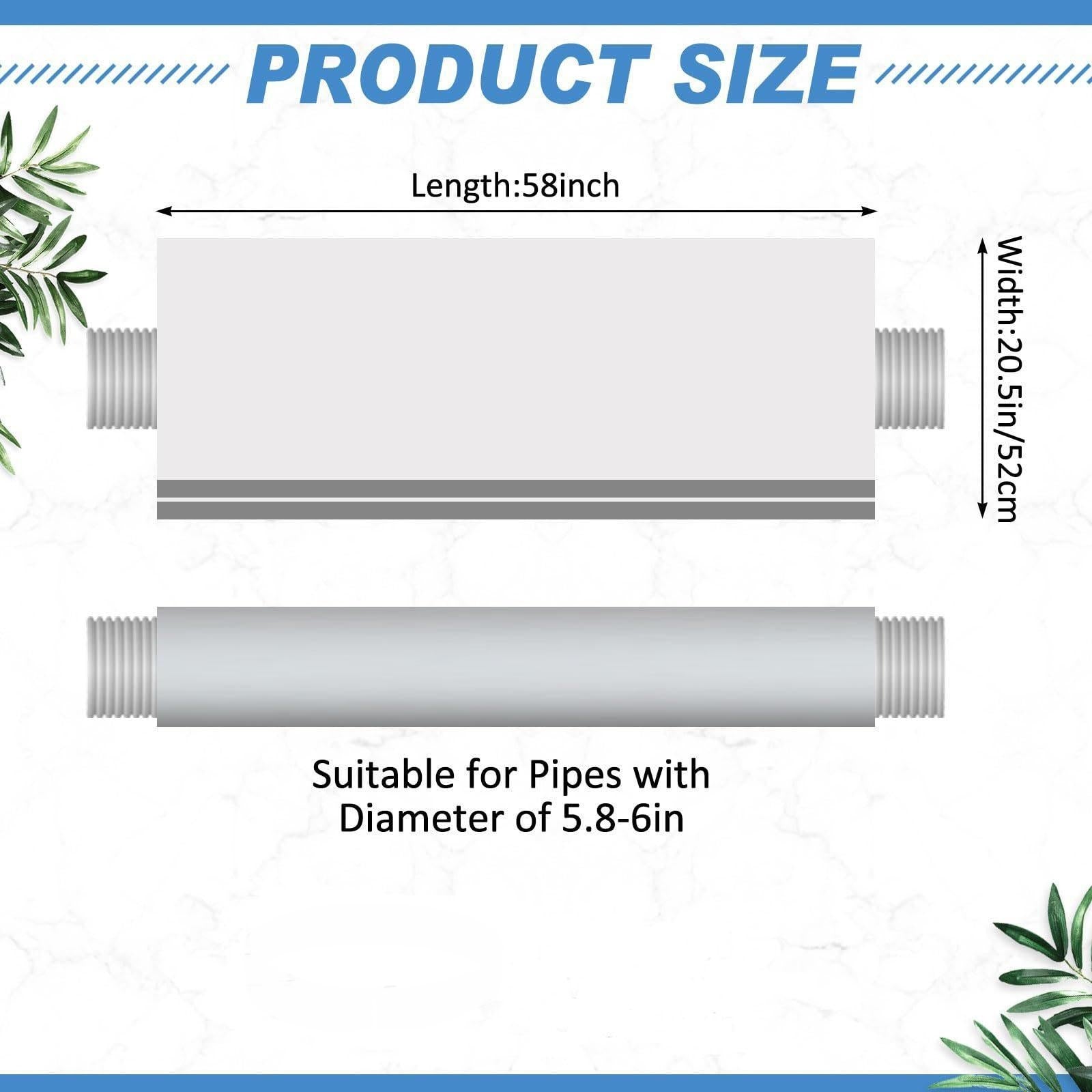 Portable Air Conditioner Hose Cover Sun Protection AC Hose Insulation White Packaging status original