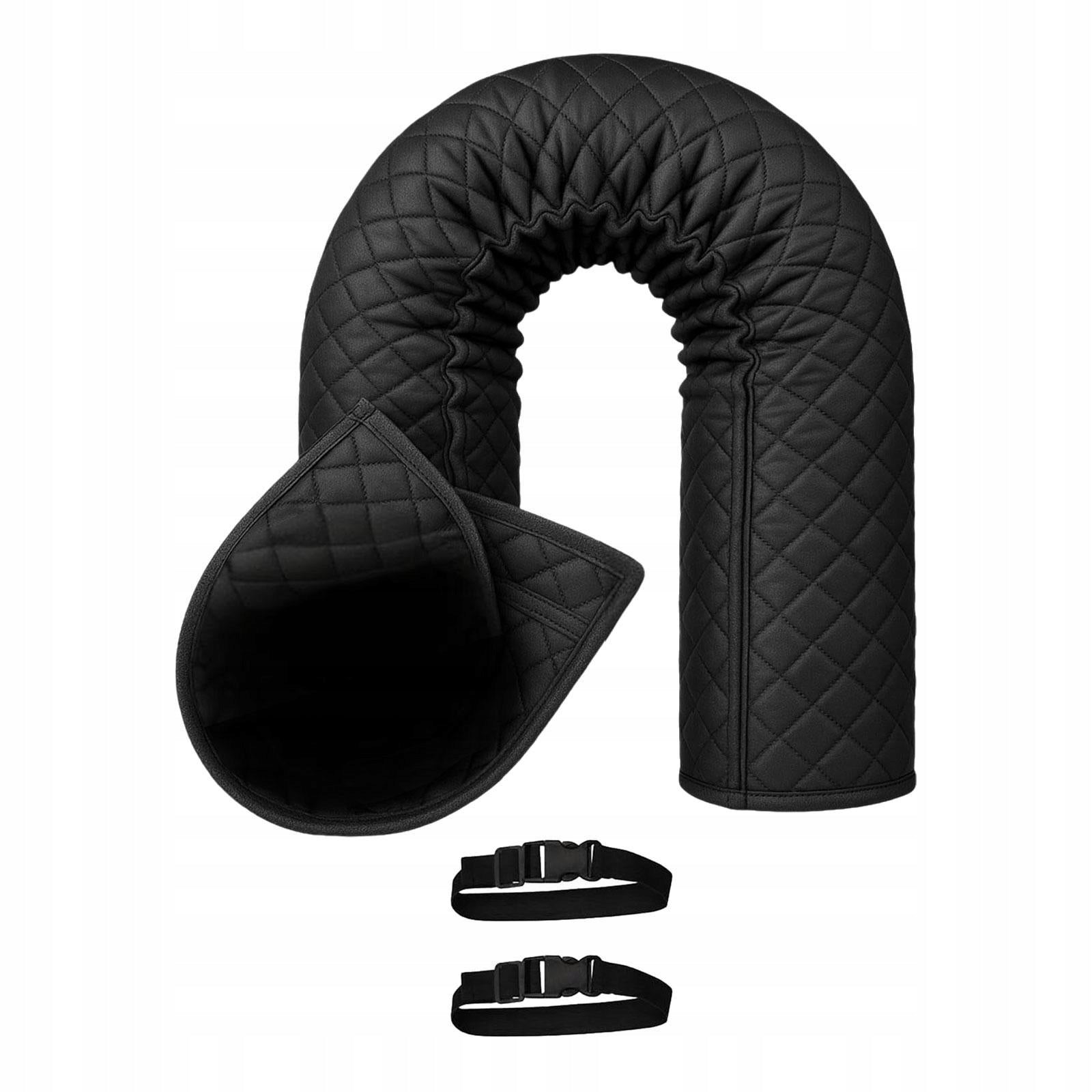 Portable Air Conditioner Hose Cover Wrap Reusable AC Hose Insulation Black