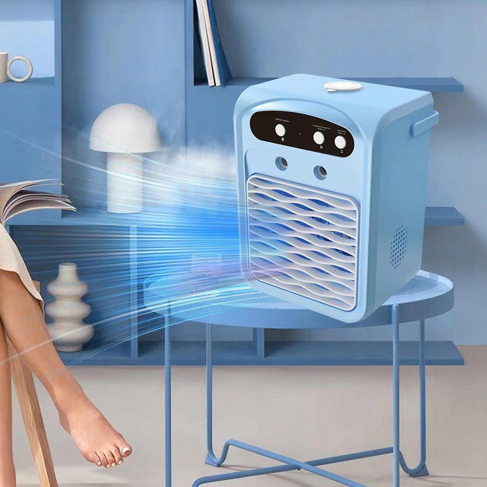 Portable Air Conditioner USB Rechargeable Professional Silent Air Blue Packaging status original