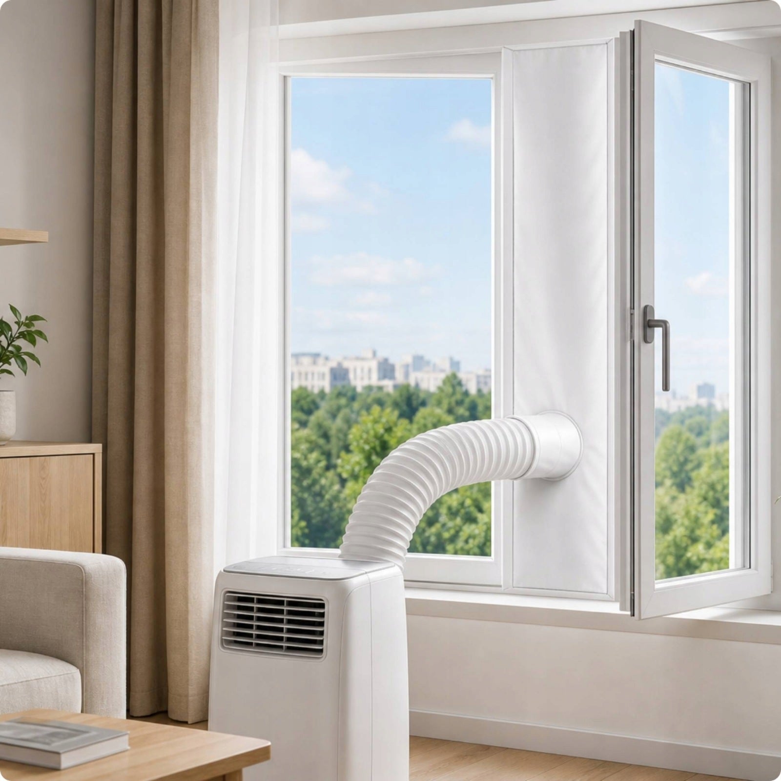 Portable Air Conditioner Window Kit Adjustable Portable Air Conditioning Medical device no
