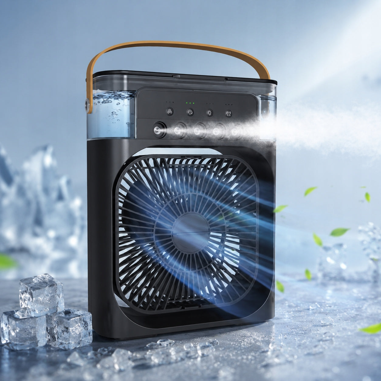 Portable Air Conditioner and Air Cooler, 600 mL, Plug-in Mist Fan,3-Speed Manufacturer code 4038727613537