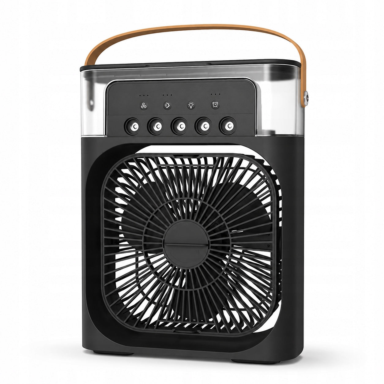 Portable Air Conditioner and Air Cooler, 600 mL, Plug-in Mist Fan,3-Speed