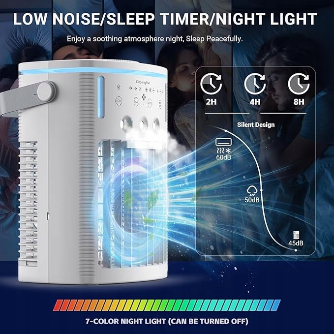 Portable Air Conditioners, 3 Speeds 3 Cool Modes Personal Quiet Cooling Fan Manufacturer code YANHAIYING