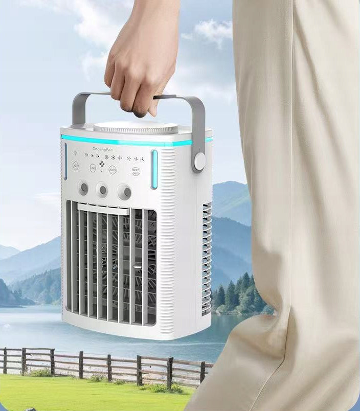 Portable Air Conditioners, 3 Speeds 3 Cool Modes Personal Quiet Cooling Fan Power 9 W
