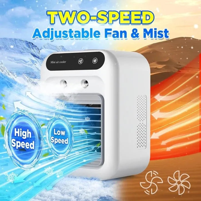 Portable Air Conditioners USB 500ml Rechargeable Desktop Cooling Fan Model L7