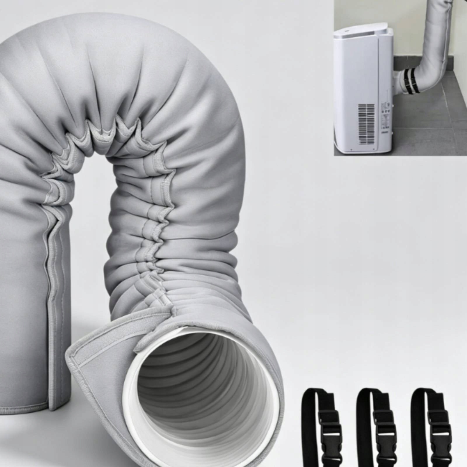 Portable Air Conditioning Hose Insulation Sleeve Insulated for Home Office Authorized representative allegro.pl102