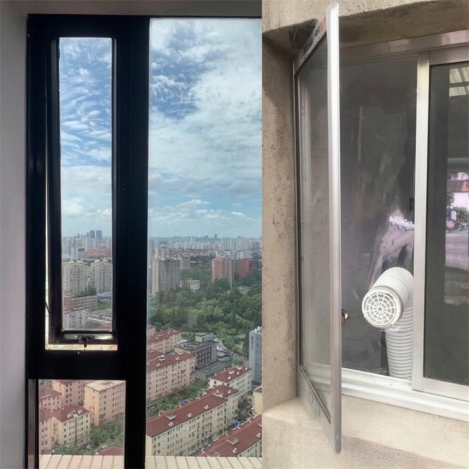 Portable Air Conditioning Window Kit with Hose Easy Installation Medical device type accessories for a medical device or a product without an intended medical purpose