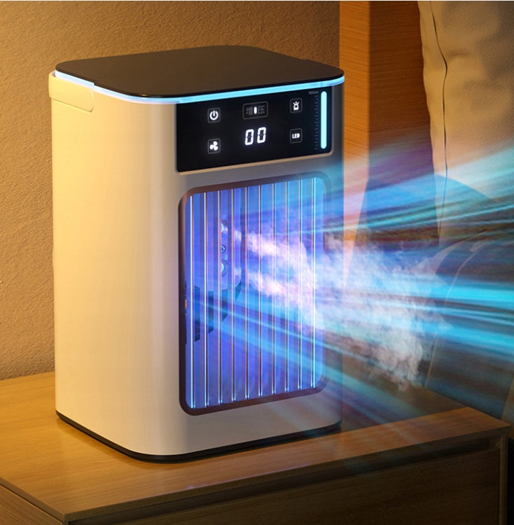 Portable Air Cooler 900ml USB 3 Speeds Mist Fan LED Light Ice Tray Model 4894882369180