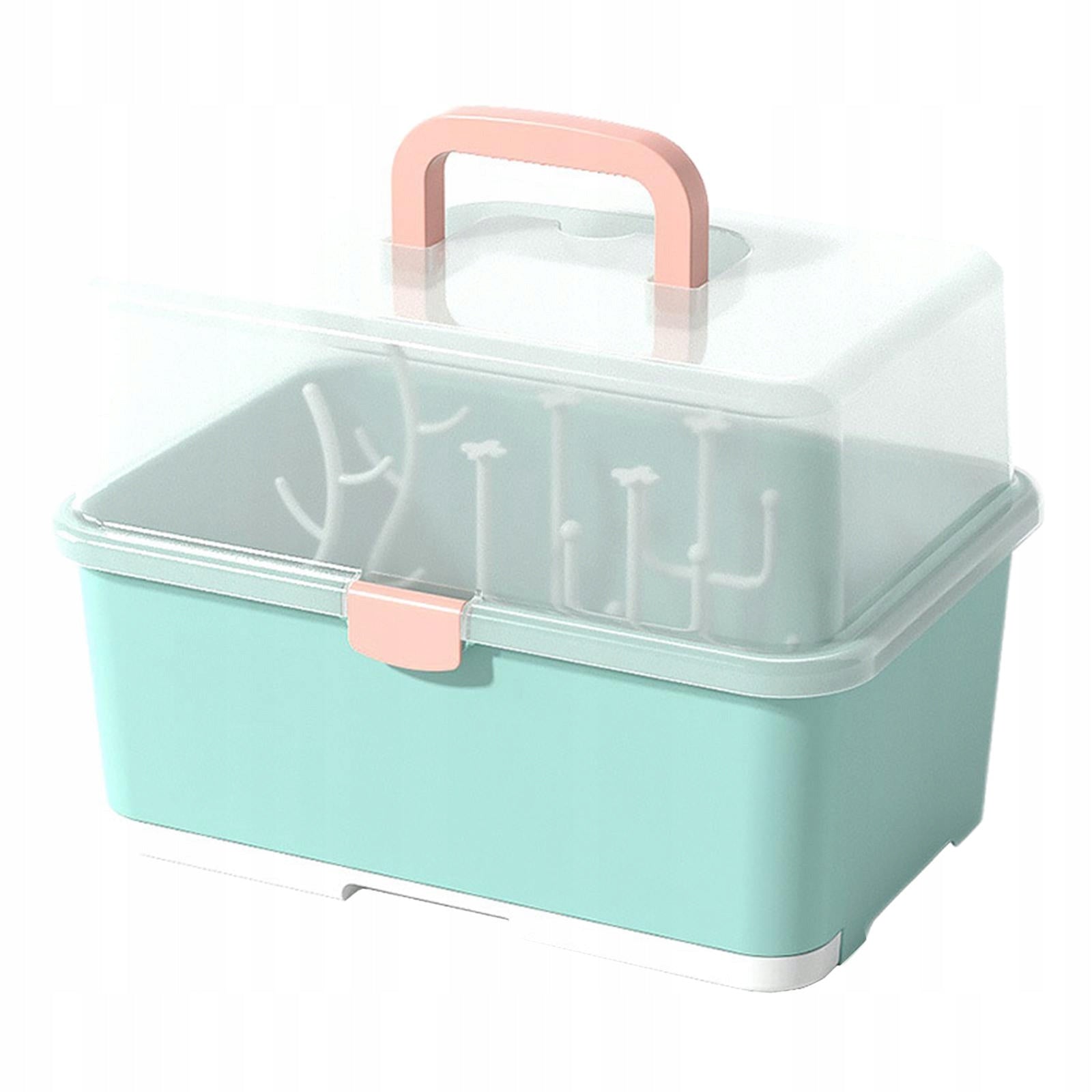 Portable Baby Bottle Drying Rack with Cover Drain Drying Rack Green Kind other