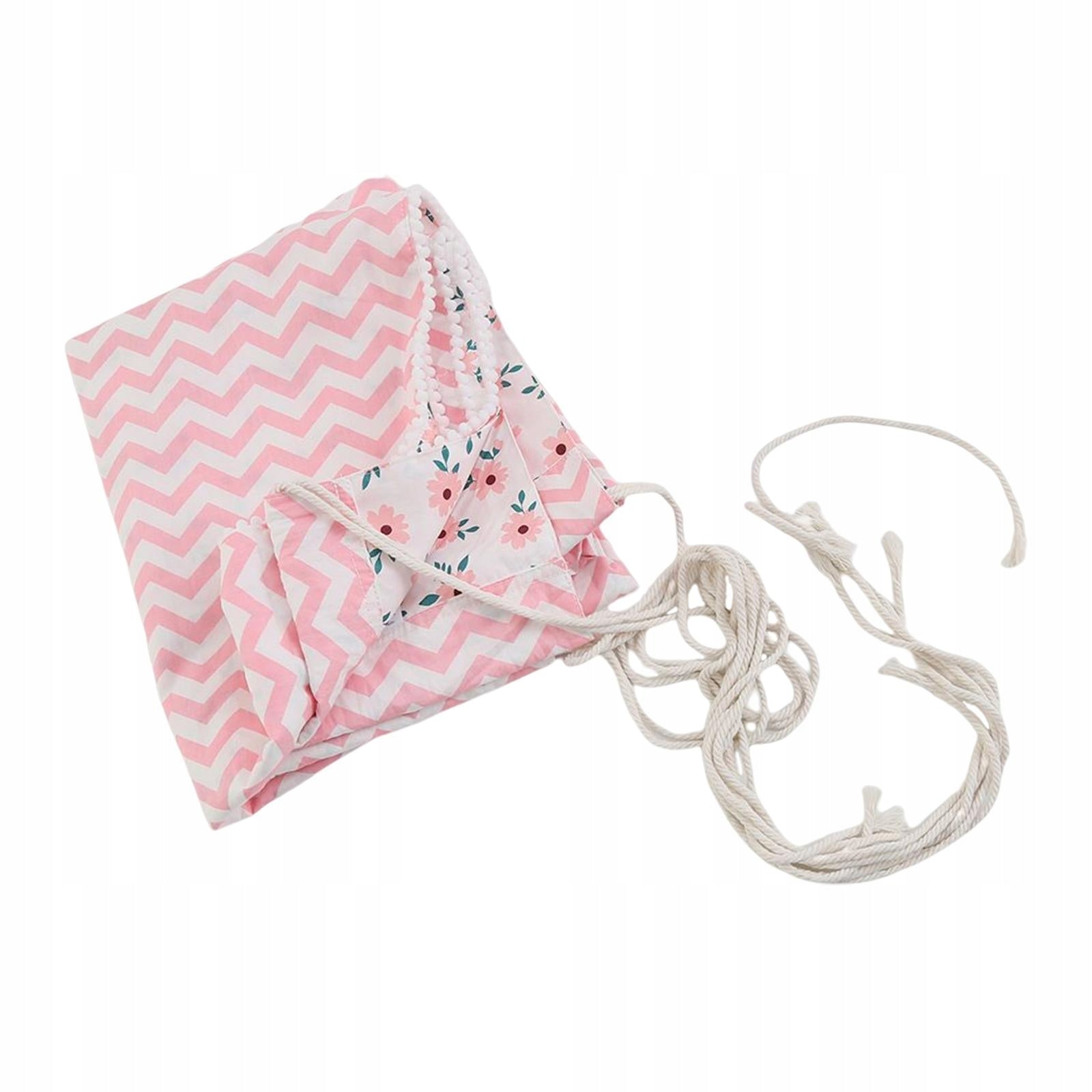 Portable Baby Hammock Hanging Crib Cartoon Infant Bed Swing for Home Pink Packaging status original