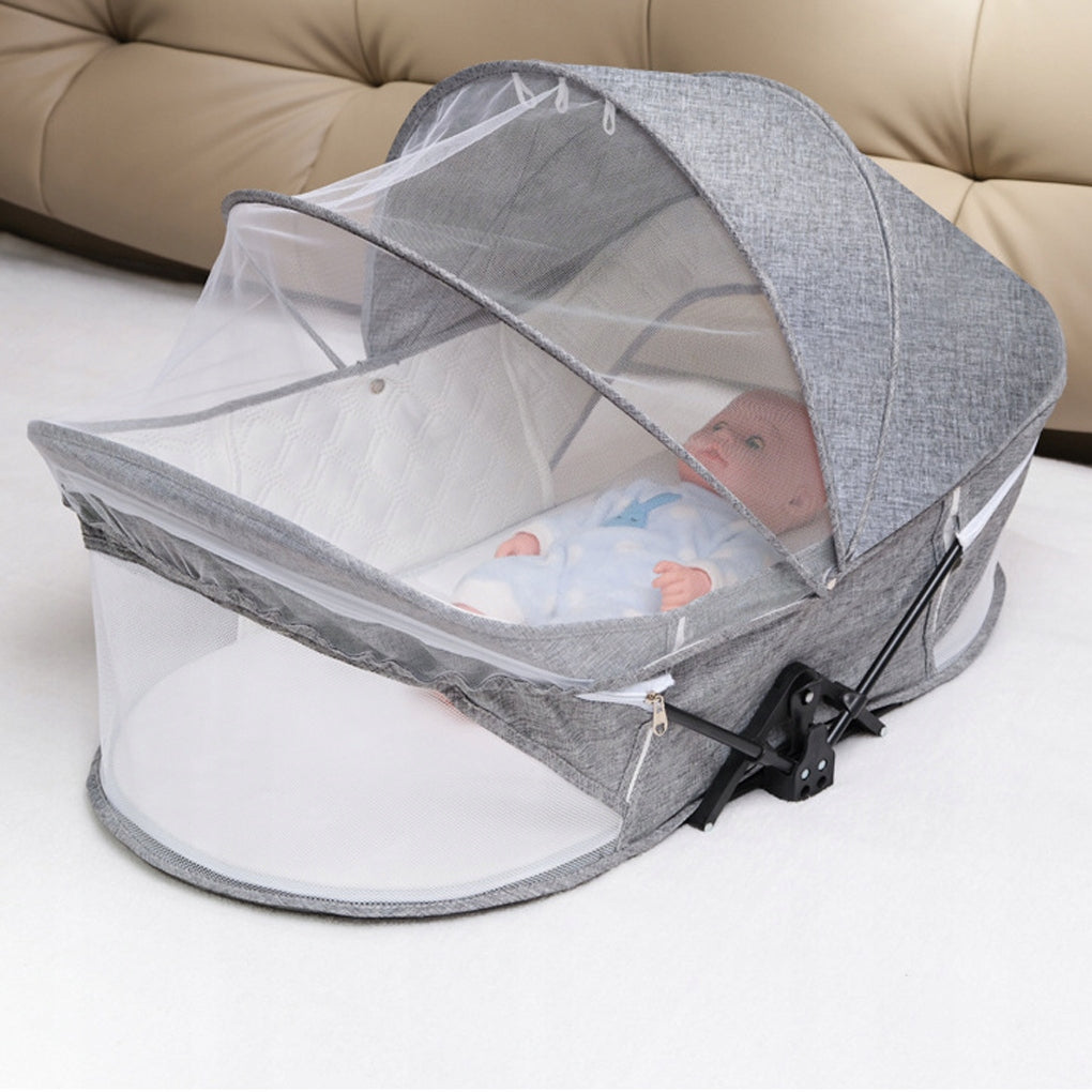 Portable Baby Travel Cot with Mosquito Net, Folding Brand no brand